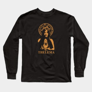 Leila Waddell Aleister Crowley thelema Long Sleeve T-Shirt